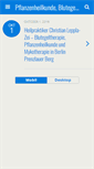 Mobile Screenshot of blutegelpraxis.com